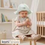 Зелена детска лятна шапка за момиче Little Girl Caramell CR-SPK1668-GREEN R4