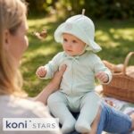 Зелена детска лятна шапка за момиче Little Girl Caramell CR-SPK1668-GREEN R5