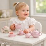 Лятна детска рокля екрю Soft Lace Caramell R6