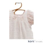 Розов бебешки ромпър Smile от лен Caramell CR-TK2401-PEMBE R2