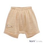 Детски летен бежов комплект за момче Hello Summer Caramell CR-TKE2460-BEJ R2