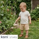 Детски летен бежов комплект за момче Hello Summer Caramell CR-TKE2460-BEJ R5